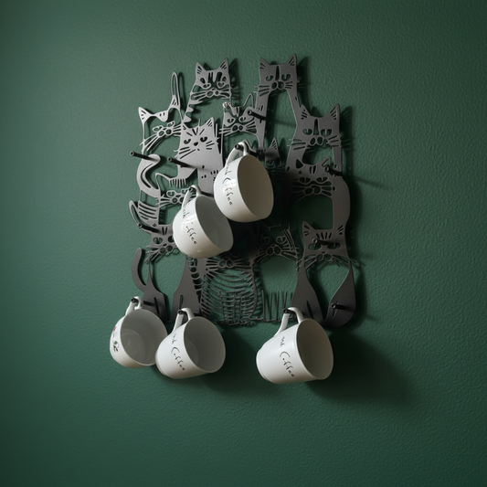 Mug Hanger with Cats